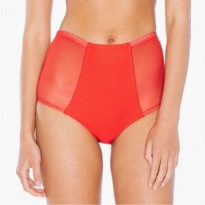 American Apparel High Waisted Mesh Bikini Bottom M